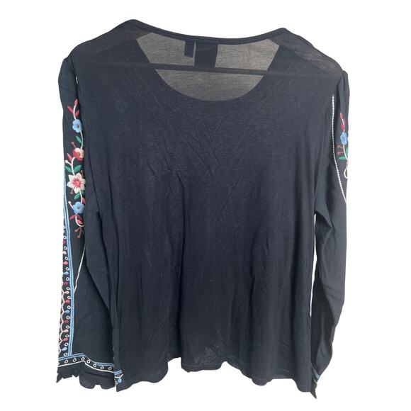 Anthropologie One Small September Wesley Embroidered Top Pullover Boho - Picture 2 of 6